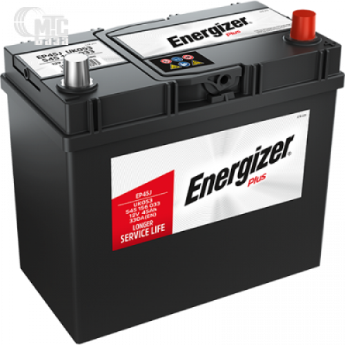 Аккумулятор Energizer Plus [EP45J, 545156033] 6СТ-45 Ач R EN330 А 238x129x227мм